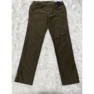 lululemon athletica Men's Olive Green Straight-Leg Pants